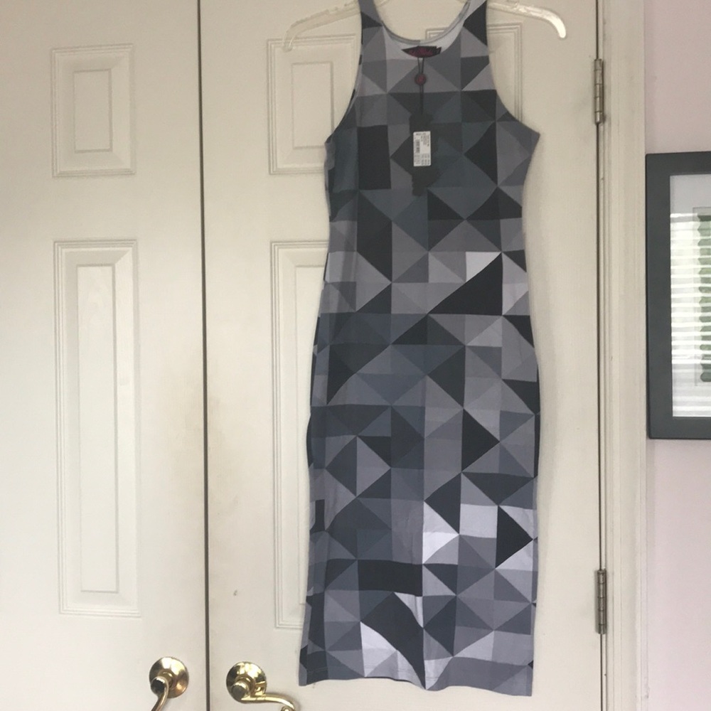 Geometric Motel Rocks Midi Dress